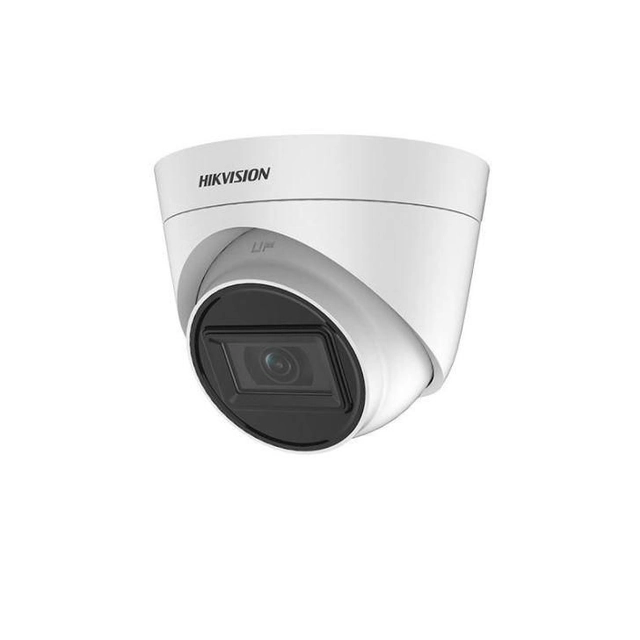 Câmera de vigilância 5 Megapixels, 2.8mm, IR 40m Áudio - torreta Hikvision Turbo HD DS-2CE78H0T-IT3FS