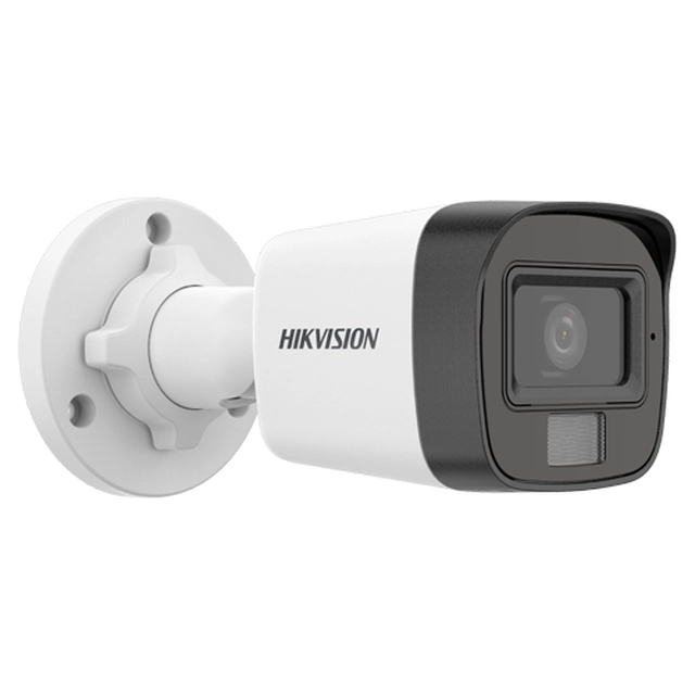 Câmera de vigilância com luz dupla 5MP, lente 3.6mm, IR 25m, WL 20m, Microfone - Hikvision - DS-2CE16K0T-LPFS-3.6mm