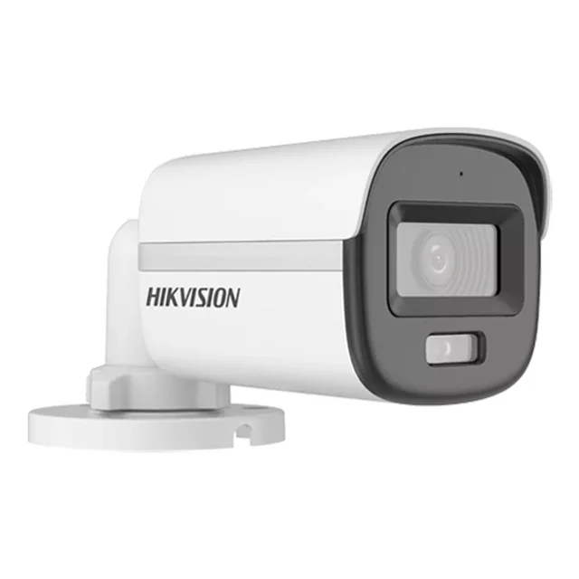 Câmera de vigilância de luz dupla ColorVu 2 Lente de megapixels 2.8mm Infravermelho 20m, Luz branca 20m, HIKVISION DS-2CE10DF0T-LFS-2.8mm