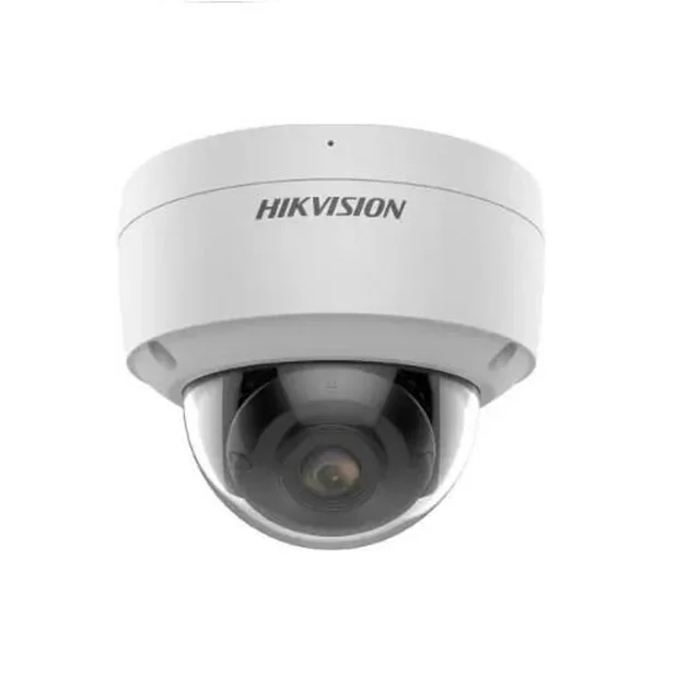 Câmera de vigilância dome IP ColorVu 2 Lente de megapixels 2.8mm Slot para cartão PoE Microfone Hikvision DS-2CD2127G2-SU28C
