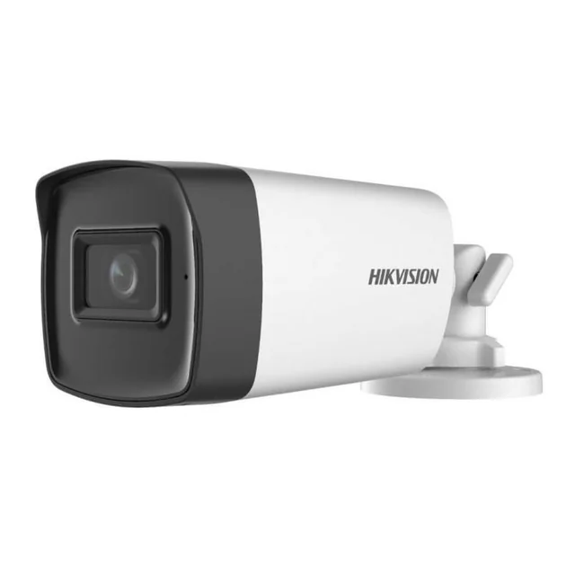 Câmera de vigilância Hikvision Turbo HD bullet DS-2CE17H0T-IT3FS 5MP IR 40m 3.6mm áudio integrado