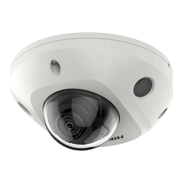 Câmera de vigilância IP 4MP IR 30m microfone Placa PoE AcuSense - Hikvision - DS-2CD2543G2-IS-2.8mm