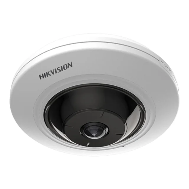 Câmera de vigilância IP 5MP IR 8m microfone PoE Fish Eye Hikvision - DS-2CD2955G0-ISU-1.05mm