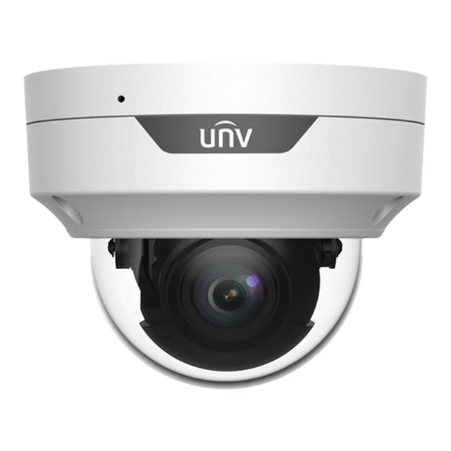 Câmera de vigilância IP 5MP lente 2.8-12 mm Foco automático IR 40M Microfone PoE IK10 - UNV IPC3535LB-ADZK-H