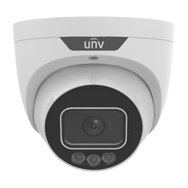 Câmera de vigilância IP, 8MP, ColorHunter, lente 2.8mm, IR 30m, WL 30m, Áudio, Alarme, PoE - UNV IPC3638SS-ADF28KMC-I1