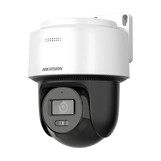 Câmera de vigilância IP PT, lente 4MP, 2.8mm, IR 30m, WL 30m, Áudio, PoE, luz híbrida inteligente, rastreamento automático - Hikvision DS-2DE2C400MWG-E(2.8mm)