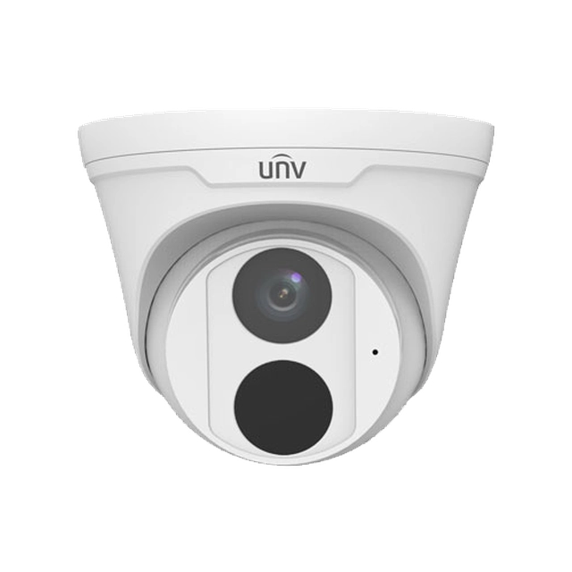 Câmera de vigilância IP série EasyStar, 5 Megapixels, lente 2.8 mm, IR 30M, Microfone, PoE - UNV IPC3615LE-ADF28K-G