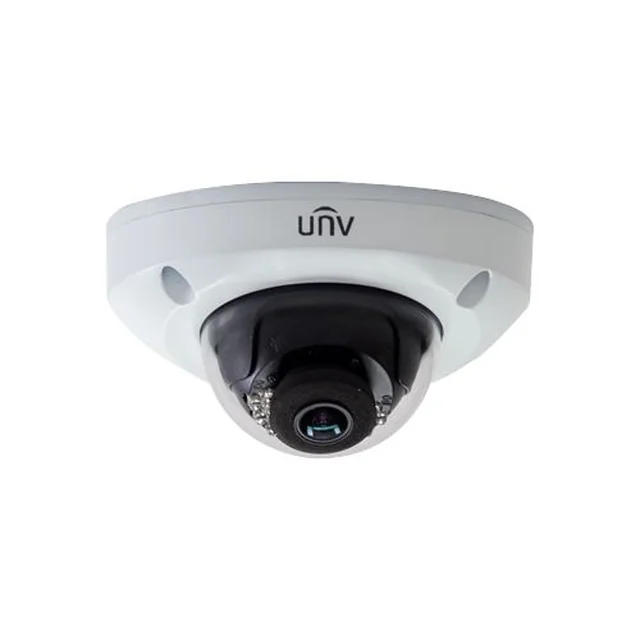 Câmera IP 4 MP, ÁUDIO integrado, lente 2.8 mm, IR 15M, IK10 - UNV IPC314SR-DVPF28