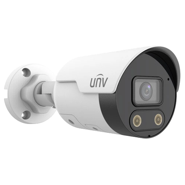 Câmera IP 4K, proteção perimetral, lente 2.8 mm, IR 30m, Áudio - UNV IPC2128SB-ADF28KMC-I0