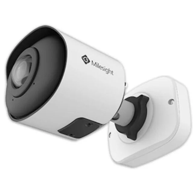 Caméra IP Milesight 5MP, IR 15m, Microphone, Slot Card, PoE, objectif 1.68mm, IP67, IK10 - MS-C5365-PE