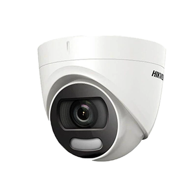 Câmera Turbo HD, resolução 5MP, Smart Light 20m, ColorVu, fonte de alimentação PoC DS-2CE72HFT-E-2.8mm - HIKVISION