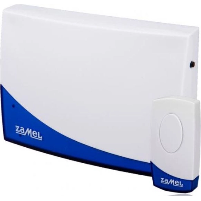 Campanello wireless a batteria con pulsante di portata 80m, Suite ST-919, Bianco e blu