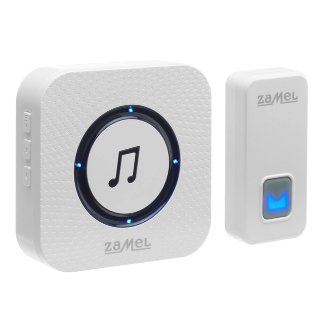 Campanello wireless di rete, ROCK, gamma 150 metri, TIPO:ST-970, bianco