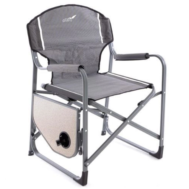 Camping folding chair with table and cup holder