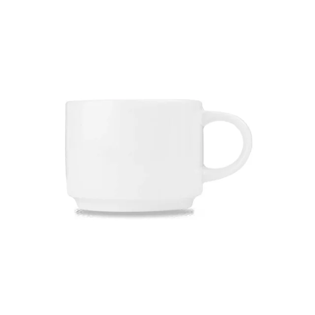 Cana stivuitoare pentru ceai si cafea White Compact 213 ml