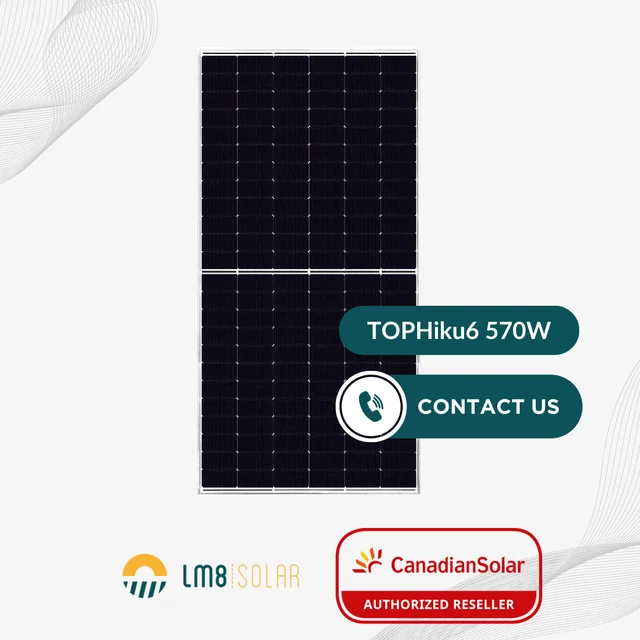 Canadian Solar 580W TopCon, acheter des panneaux solaires en Europe