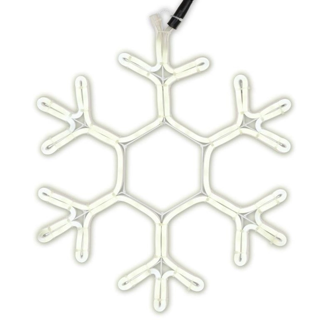 Candeeiro de Natal em forma de floco de neve, 360 LED, frio