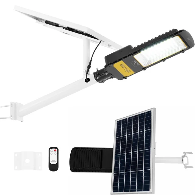 Candeeiro de rua solar para exterior com sensor de crepúsculo 60 x LED 200 W PILOT