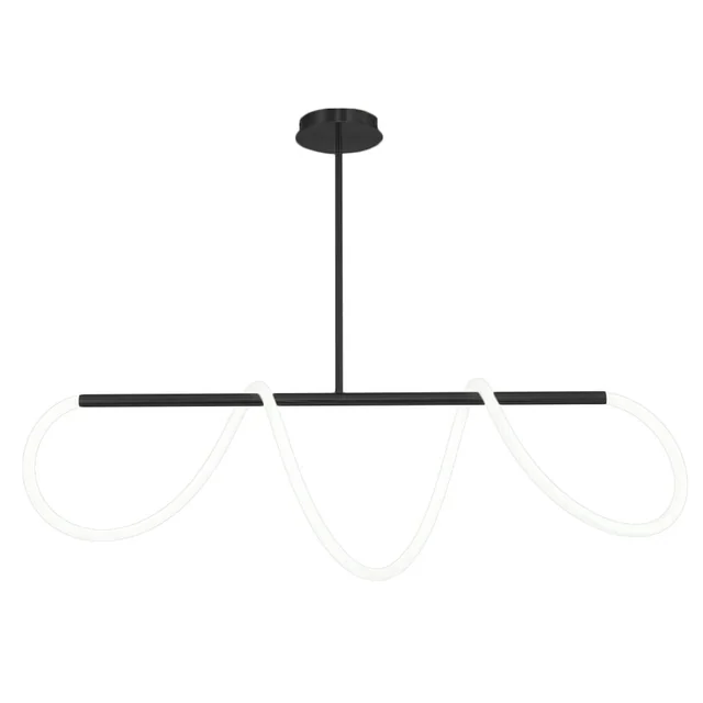 Candeeiro de teto LED APP856-CP Longo Preto