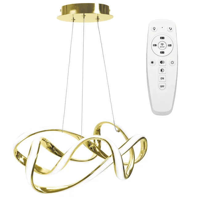 Candeeiro de teto LED moderno + EVE REMOTE APP821-CP Ouro