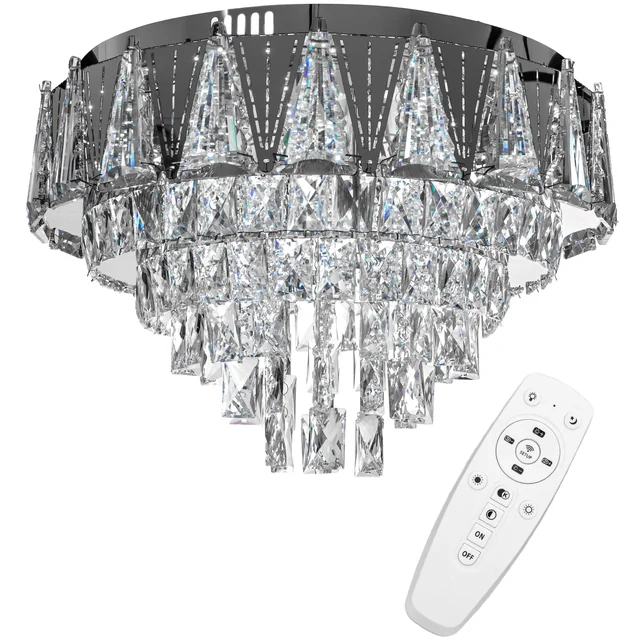 Candeeiro de Teto Plafond Cristal LED APP776-1C