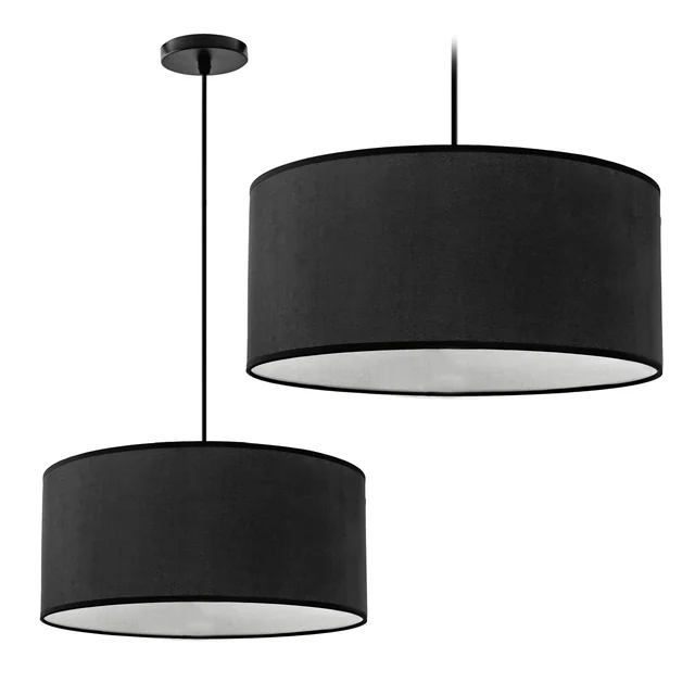 Candeeiro Suspenso 40cm APP623-1CP Preto