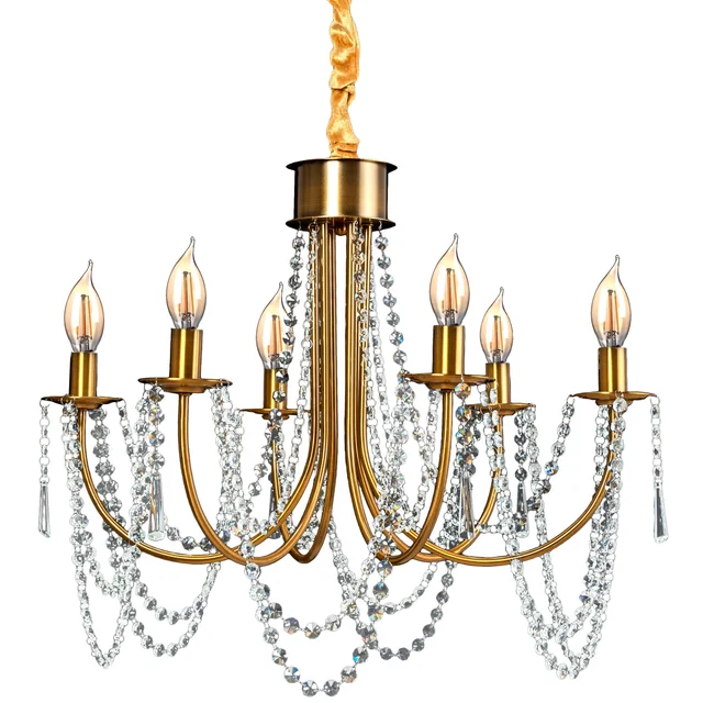 Candelabro de Cristal APP765-6CP Ouro