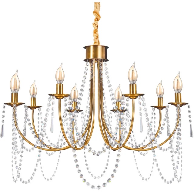 Candelabro de Cristal APP766-8CP Ouro