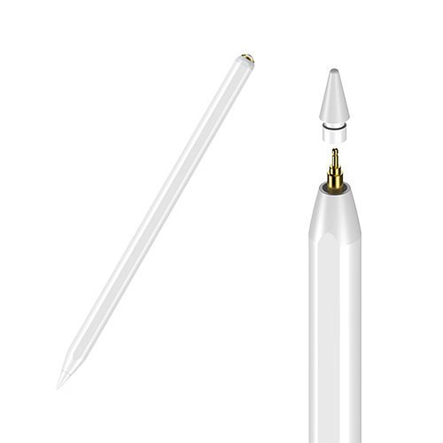 Caneta stylus capacitiva stylus para iPad ativo branco