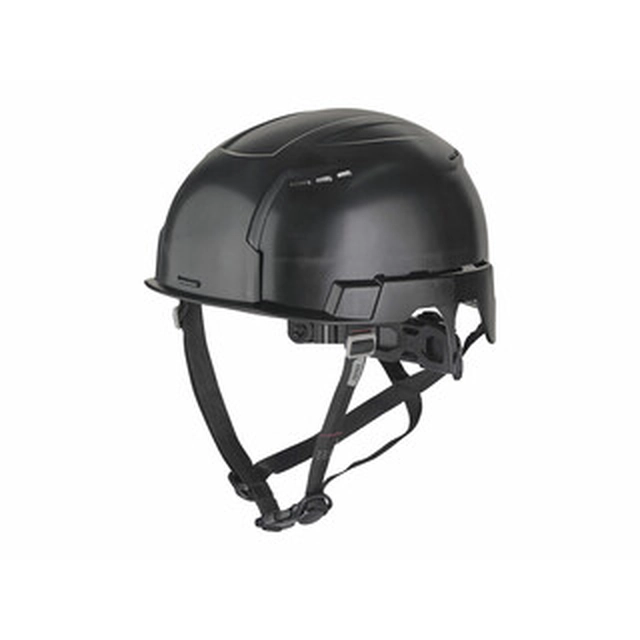 Capacete de trabalho preto Milwaukee BOLT200 com ranhuras de ventilação