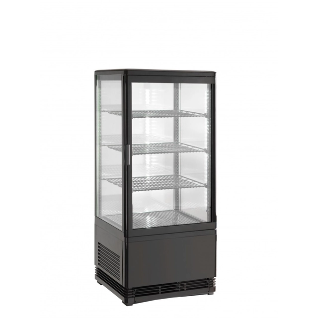 Capacidad de la vitrina de refrigeración 78l Amitek negro Ak78ebn