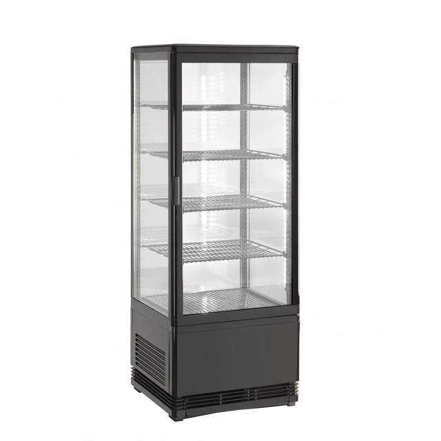 Capacidade da vitrine de refrigeração 98l Amitek Preto Ak98ebn