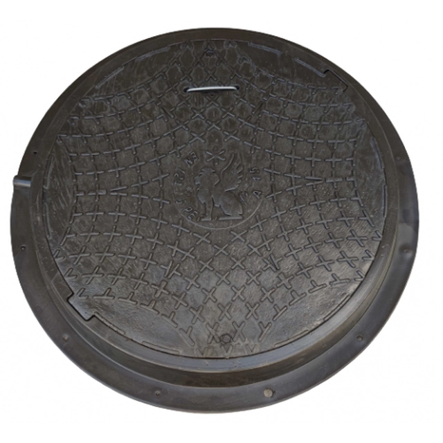 Capacul trapei pentru fosa septică5Ton 60cm WL-60/80CA50 negru