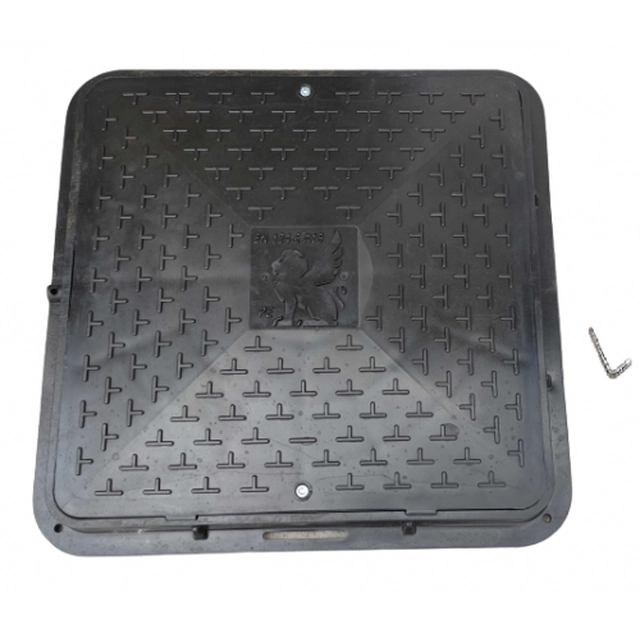 Capacul trapei pentru fosa septică60cm WL-60/72 negru