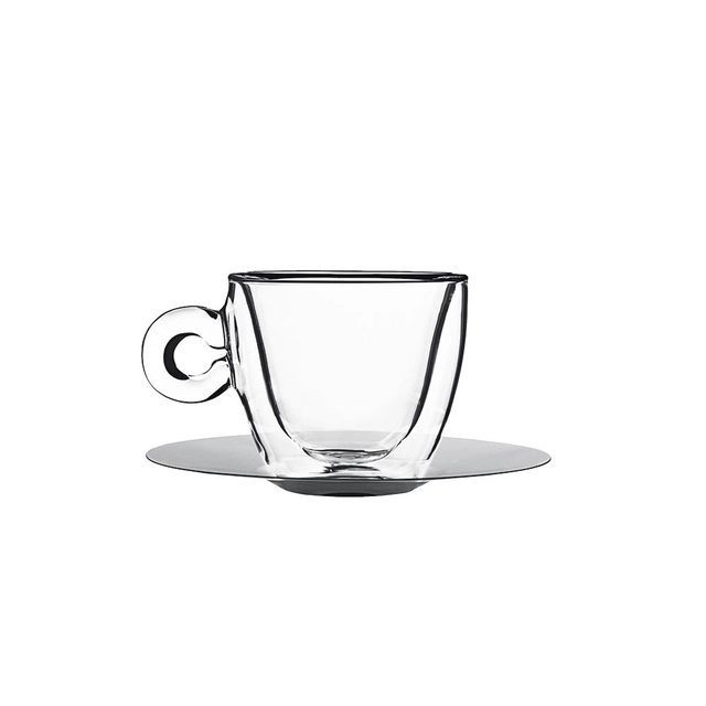 Cappuccinokop en schotel 165 ml