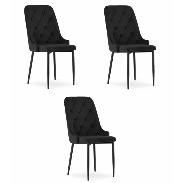 CAPRI chair - black x 3