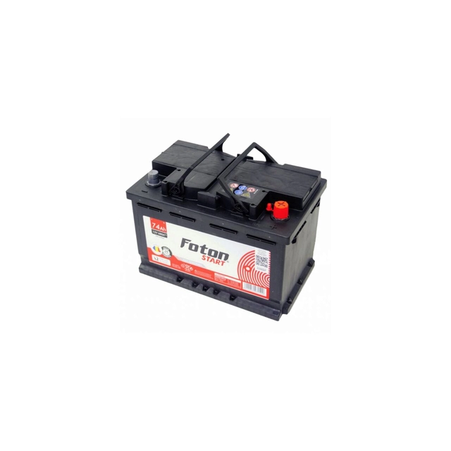 Car battery 12V 74A size 278mm x 175mm x h190mm 680A when starting Foton Start