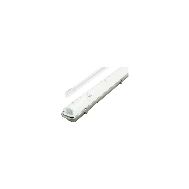 Carcasa a prueba de polvo LED Greenlux + 1x 120cm lámpara fluorescente LED 18W luz blanca con módulo de emergencia 2hod, + 1x 120cm lámpara fluorescente LED 18W luz blanca con módulo de emergencia %p7 /%