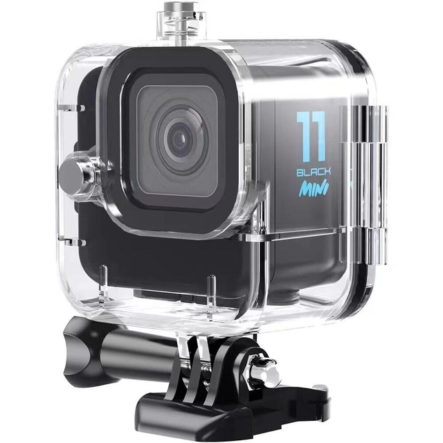 Carcasă impermeabilă sub apă pentru mini cameră GoPro 11 cu suport