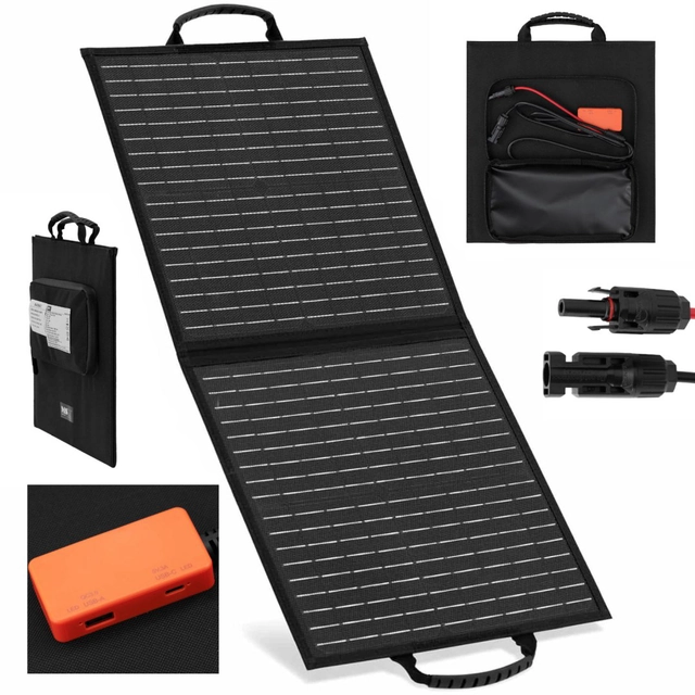 Cargador solar panel solar plegable camping turistico 2 xUSB 40 EN