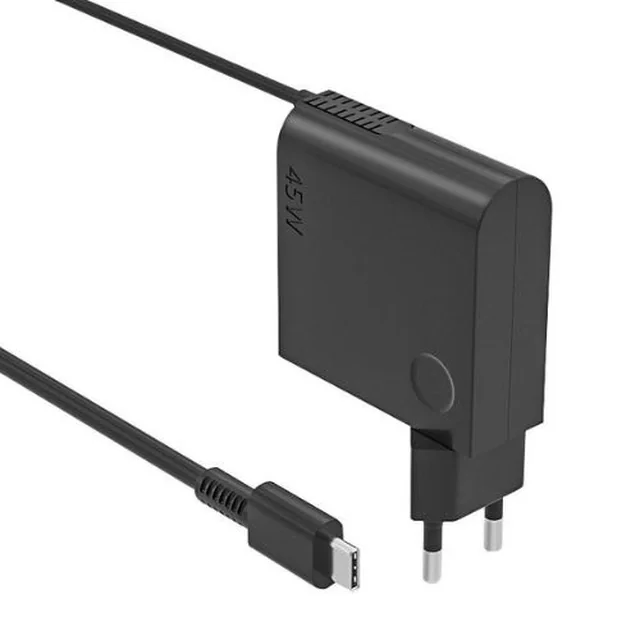 Cargador Super Fast Charge, 45W, Cable 1m, compatible Samsung, Huawei y iPhone, Negro