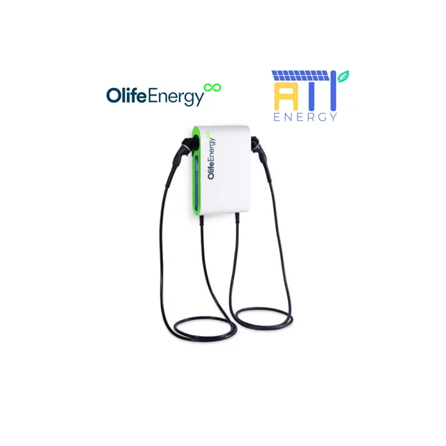 Caricatore EV OlifeEnergy DoubleBox Base con cavo dritto