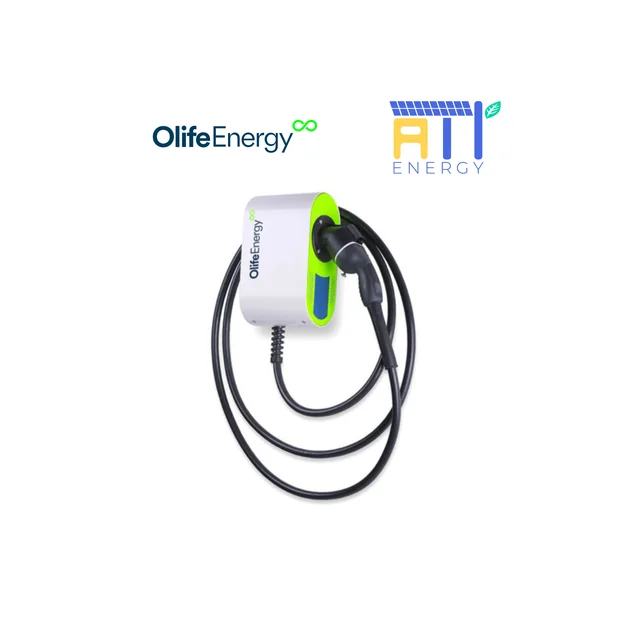 Caricatore EV OlifeEnergy WallBox Base con cavo dritto