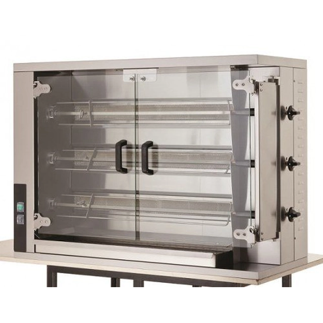 Carico broiler girarrosto a gas 15 polli CRG3