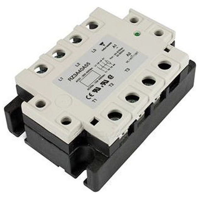 Carlo Gavazzi Трифазне твердотільне реле 24-440V AC 55A 4-32V DC (RZ3A40A55)