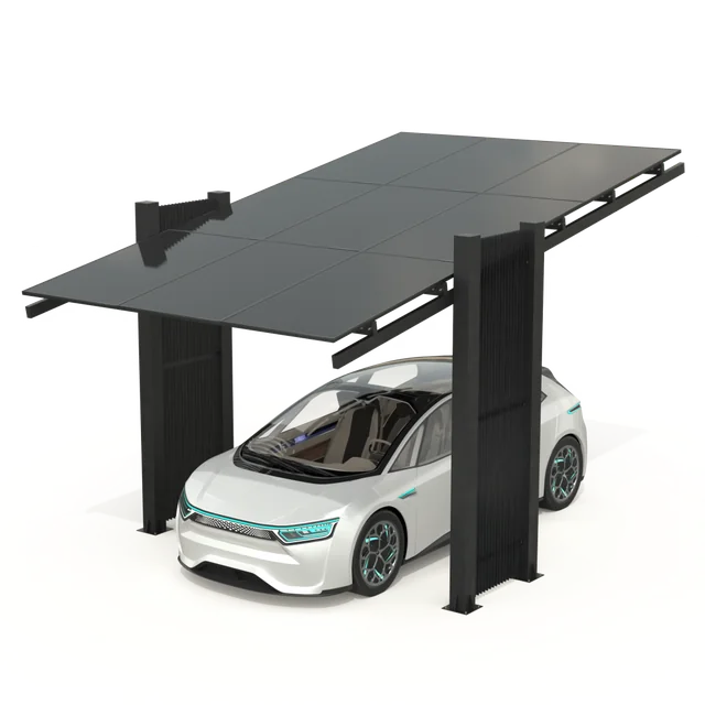 Carport med solcellepaneler - Model 03 (1 sæde)