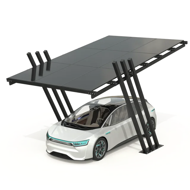 Carport met fotovoltaïsche panelen - Model 04 ( 1 zetel )