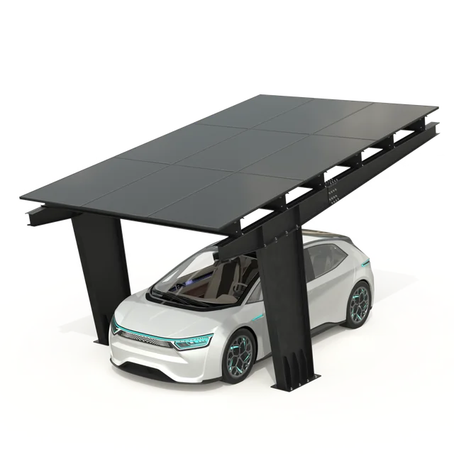 Carport mit Photovoltaik-Paneelen - Modell 01 ( 1 Sitzplatz )