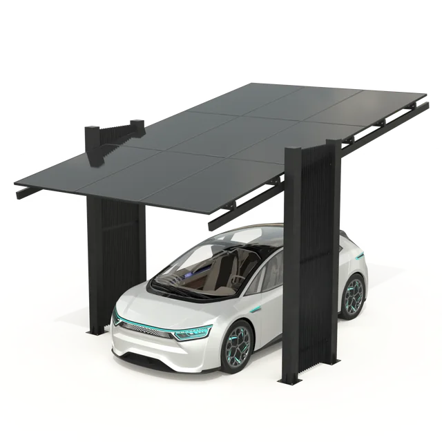 Carport mit Photovoltaik-Paneelen - Modell 03 ( 1 Sitzplatz )