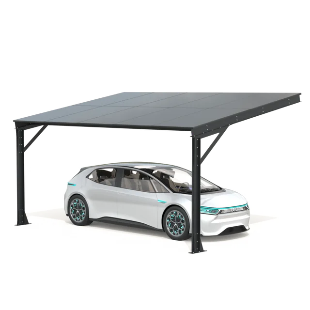 Carport mit Photovoltaik-Paneelen - Modell 07 ( 1 Sitzplatz )